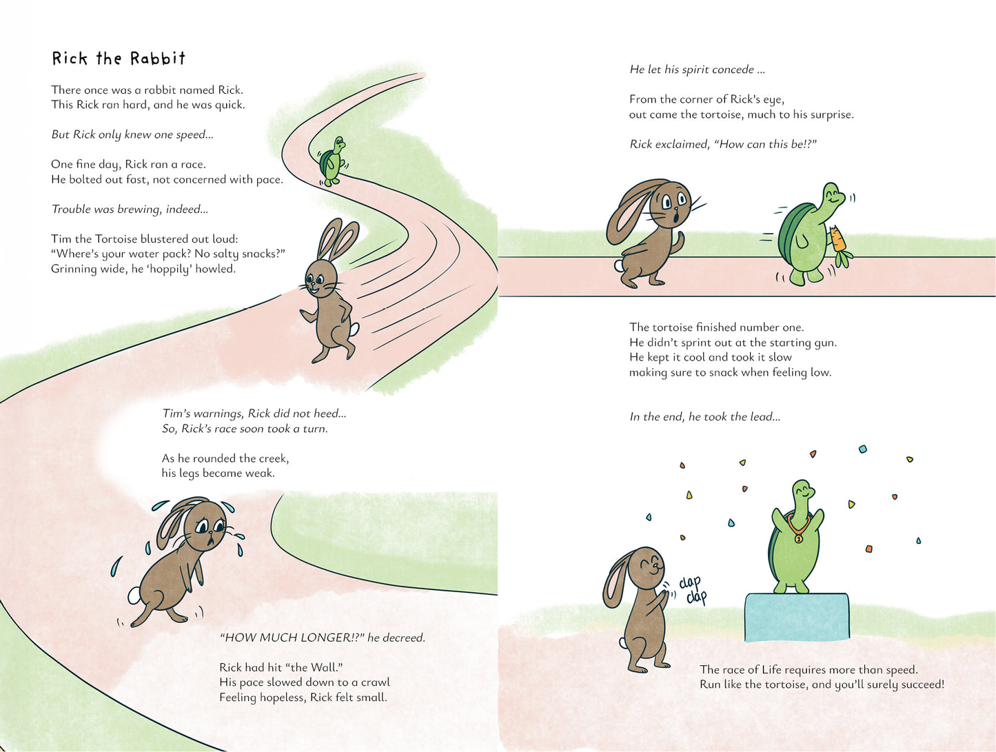 Little Trail Runner - Hardcover Children's Poem Picture Book